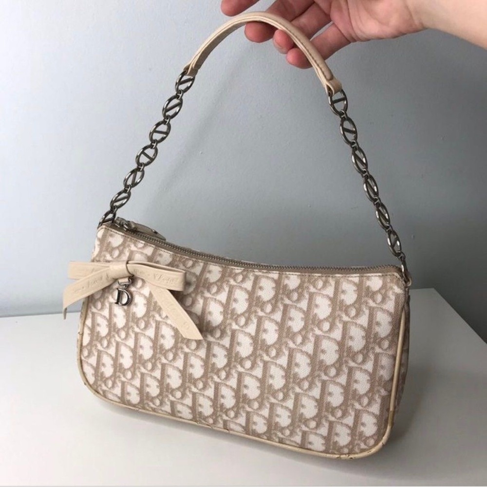 Christian Dior Monogram Romantique Shoulder Bag Pochette